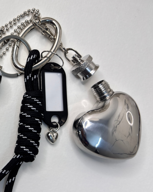 Love Potion No. 9 — Mini Heart Bottle Alloy Bag Charm
