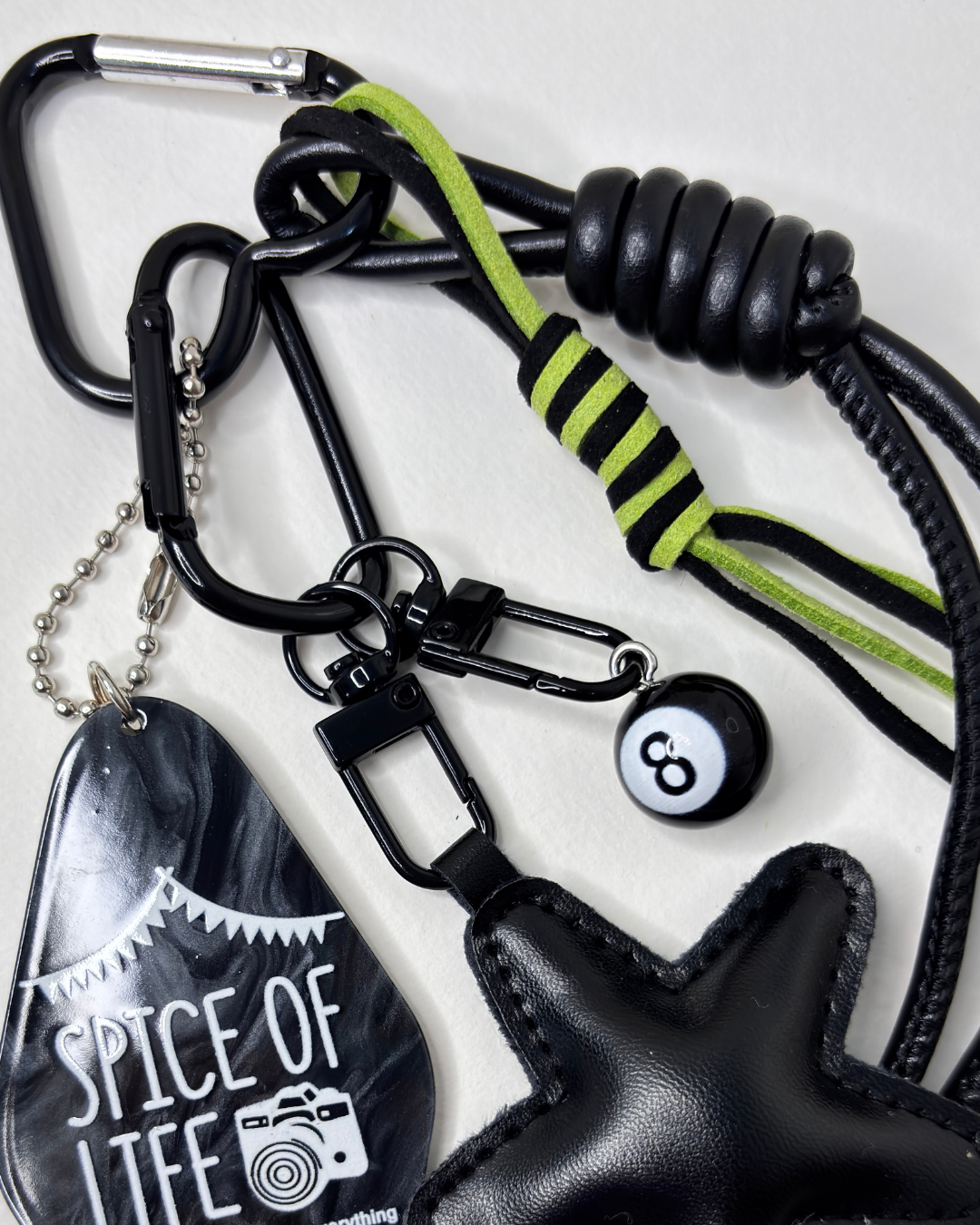 Darkside Star — Black Eight Five-Pointed Star Bag Charm