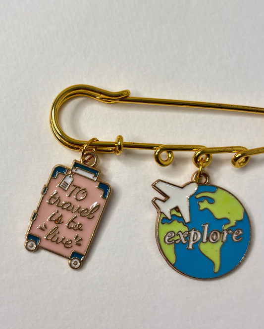 Pinned & Iconic — Cute Enamel Alloy Brooch Bag Pin