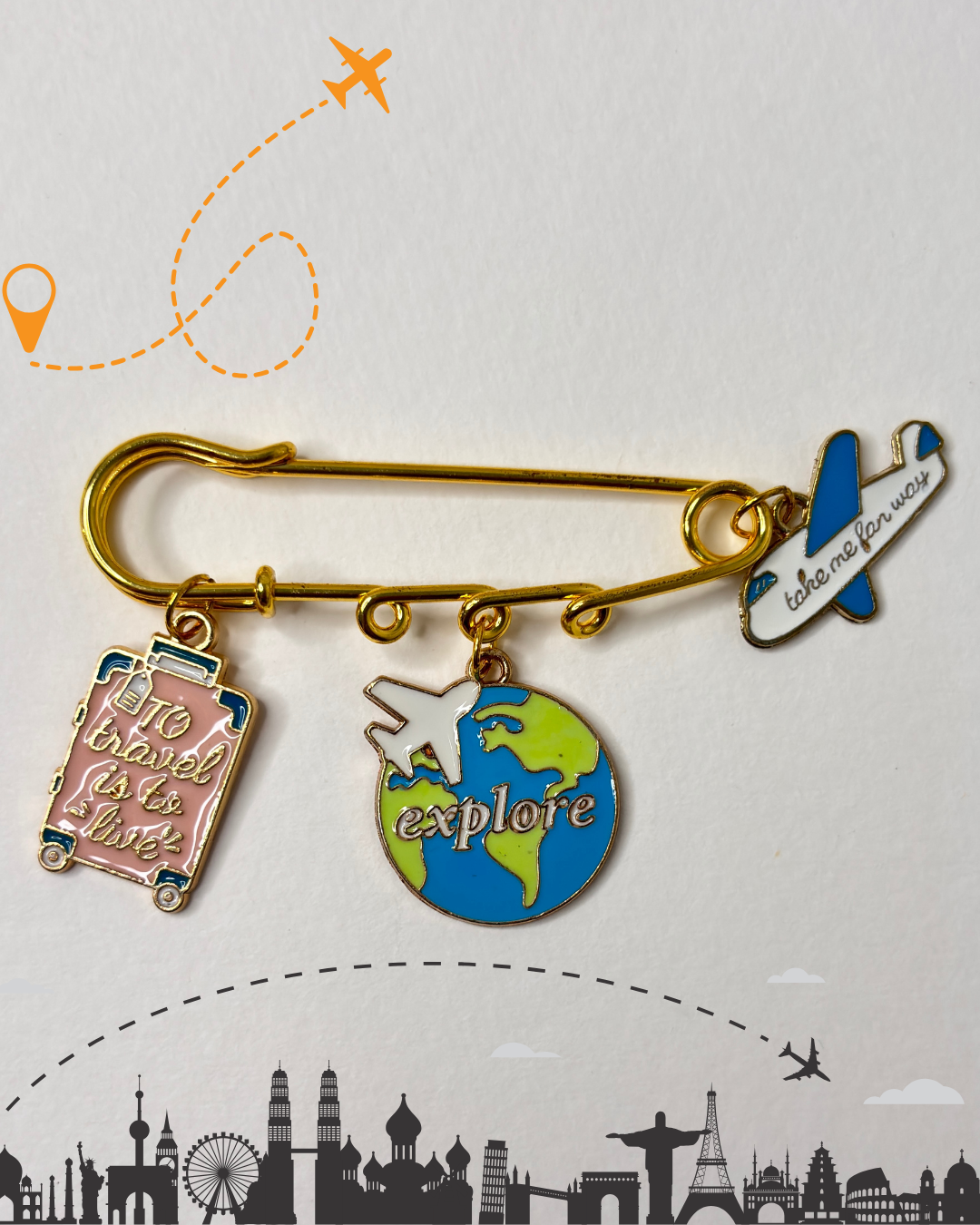 Pinned & Iconic — Cute Enamel Alloy Brooch Bag Pin