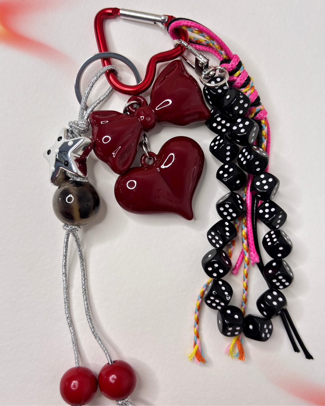 Pearl Chain Theory — Decorative Buckle PVC Bag Charm