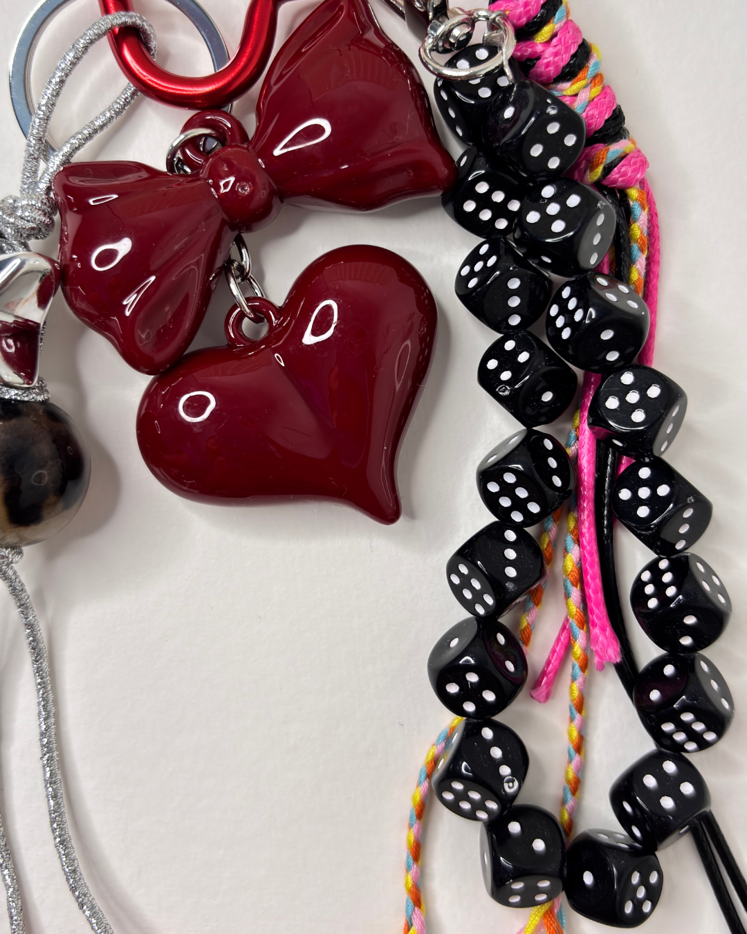 Pearl Chain Theory — Decorative Buckle PVC Bag Charm